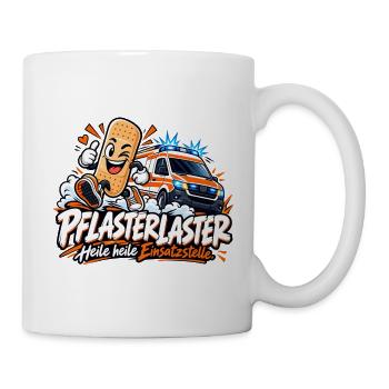 Pflasterhelden Einsatzstelle - Tasse - Weiß - Rechts