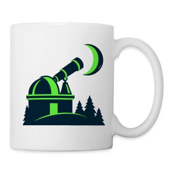 Sternwarte Teleskop Grafik - Tasse - Weiß - Rechts