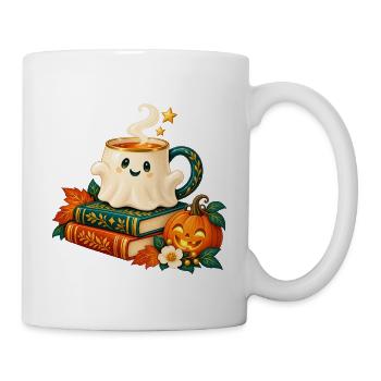 Verzauberte Tasse Herbstbücher - Tasse - Weiß - Rechts