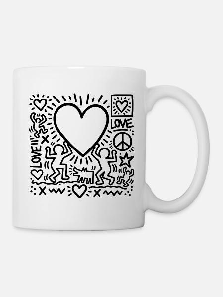 LOVE - Tasse - Weiß