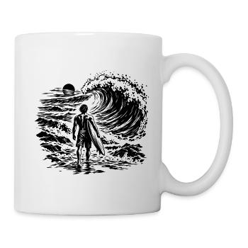 Surfer Boy  - Tasse - Weiß - Rechts