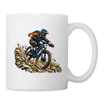 Mountainbike Abenteuer für MTB Fahrer - Tasse - Weiß - Rechts