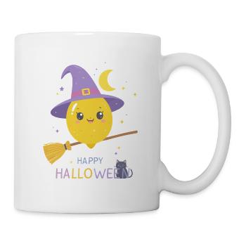 Zitronenhexe Happy Halloween - Tasse - Weiß - Rechts