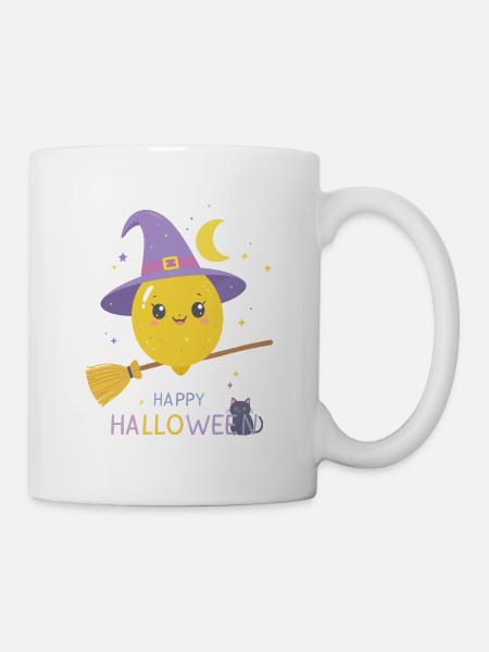 Zitronenhexe Happy Halloween - Tasse - Weiß