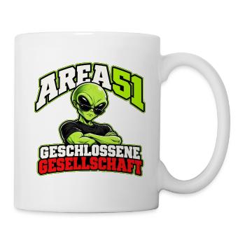 Area 51 – Geschlossene Gesellschaft - Tasse - Weiß - Rechts