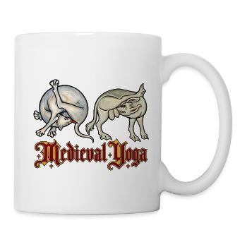 Mittelalterliches Yoga: Flexible Kreaturen - Tasse - Weiß - Rechts