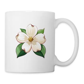 Hartriegelblume - Tasse - Weiß - Rechts