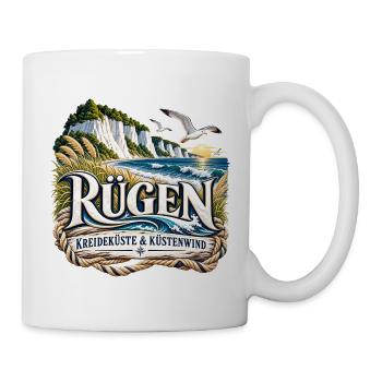 Rügen Küstenwind Kreideküste - Tasse - Weiß - Rechts