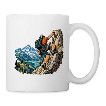 Kletter Abenteuer für Bergsteiger - Tasse - Weiß - Rechts