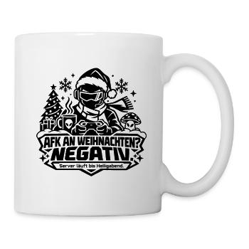 Gamer Weihnachten: AFK? Negativ! Lustiges Geschenk - Tasse - Weiß - Rechts