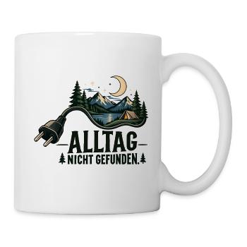 Alltag Nicht Gefunden – Nachtcamping - Tasse - Weiß - Rechts
