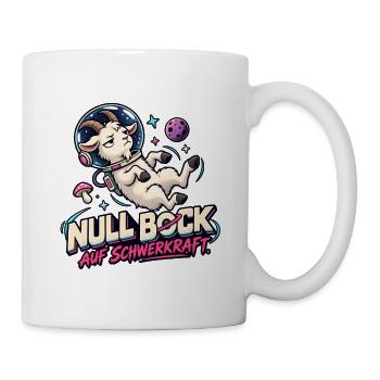 Null Bock auf Schwerkraft - Tasse - Weiß - Rechts
