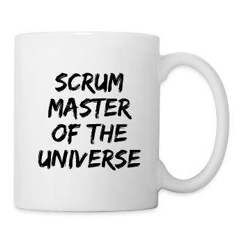 SCRUM MASTER OF THE UNIVERSE AGILE TEAM - Tasse - Weiß - Rechts