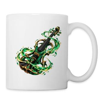 Smaragdgrüne Arkane Violine - Tasse - Weiß - Rechts