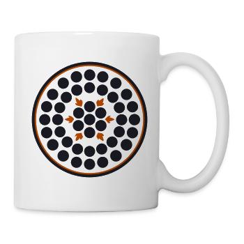Raketenantrieb Triebwerk Logo - Tasse - Weiß - Rechts