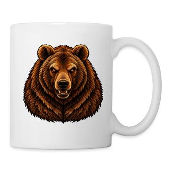 Der Bär - Tasse - Weiß - Rechts