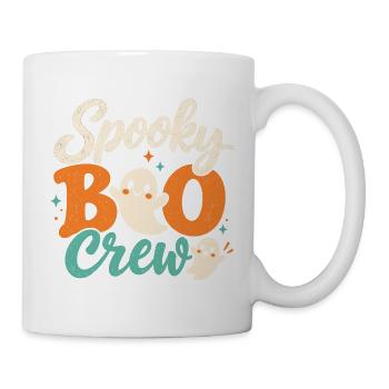 Spooky Boo Crew Retro Halloween-Geister - Tasse - Weiß - Rechts