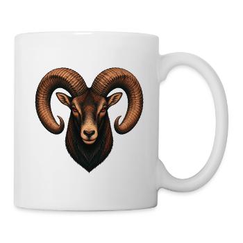 Mouflonkäfer - Tasse - Weiß - Rechts