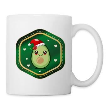 Weihnachts-Avocado - Tasse - Weiß - Rechts