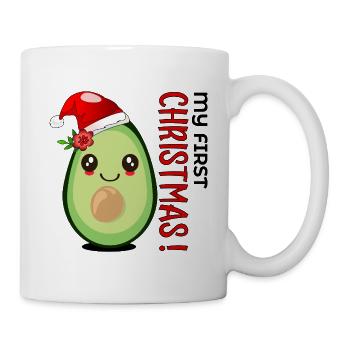 Mein erstes Weihnachten, Avocado Baby - Tasse - Weiß - Rechts