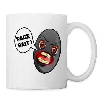 Olive Emotionen, Soziale Medien - Tasse - Weiß - Rechts