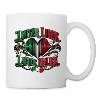 Lauter Liebe lauter Italien - Tasse - Weiß - Rechts