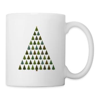 Weihnachtsbaum - Tasse - Weiß - Rechts