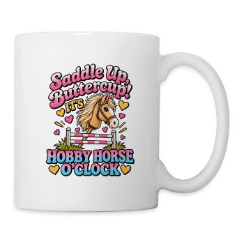 Sattel buttercup_Hobby Horse O'Clock - Tasse - Weiß - Rechts