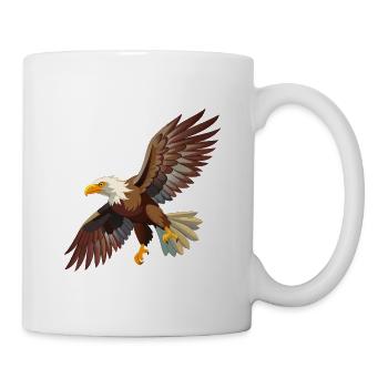 Fliegender Weißkopfseeadler - Tasse - Weiß - Rechts