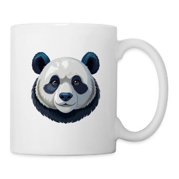 Pandakopf - Tasse - Weiß - Rechts