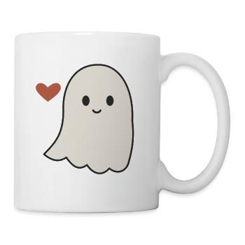 Halloween Geist Damen - Tasse - Weiß - Rechts
