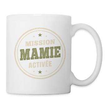 Oma-Mission aktiviert | Zukünftige Großmutter - Tasse - Weiß - Rechts