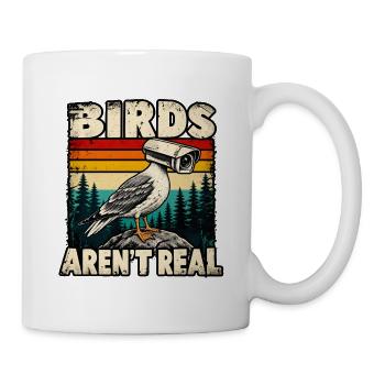 Vögel sind keine echten Kamera-Vogel - Tasse - Weiß - Rechts