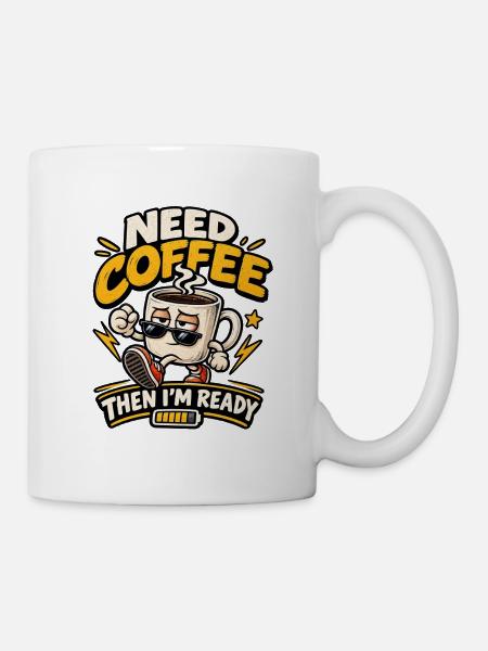 Kaffee Energie - Tasse - Weiß