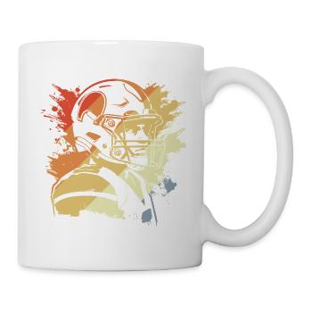 Vintage Football - Tasse - Weiß - Rechts