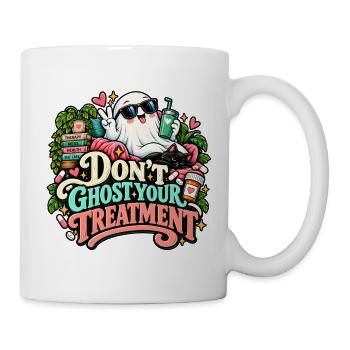 Niedliche Geisterbehandlung - Tasse - Weiß - Rechts