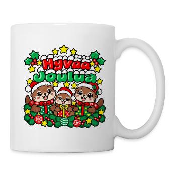 Frohe Weihnachten - Tasse - Weiß - Rechts