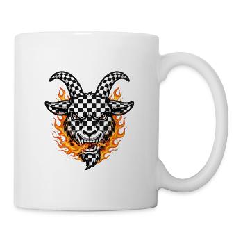 Racing Fire Goat 2027 - Checkered  - Tasse - Weiß - Rechts