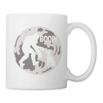 Funny Bigfoot Yeti Boop The Snoot Dog Humor - Tasse - Weiß - Rechts