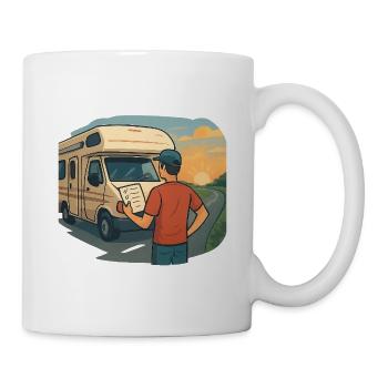 Geschenk für Wohnmobil-Neulinge zur ersten Tour - Tasse - Weiß - Rechts