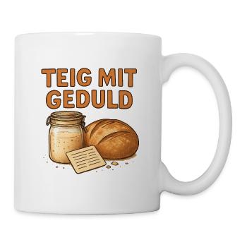 Geschenk für Sauerteig-Anfänger mit Backlust - Tasse - Weiß - Rechts