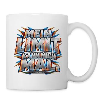 Mein Limit kann mich mal! – Fitness & Krafttrainin - Tasse - Weiß - Rechts