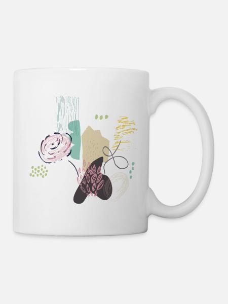 Fantasie Ornament - Tasse - Weiß