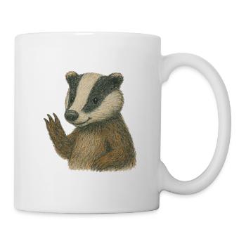 Dachs – Waldtier - Tasse - Weiß - Rechts