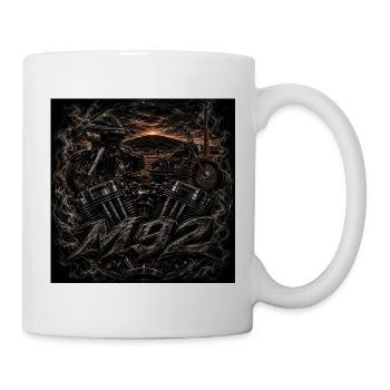 M92 Schattenmotoren Abendfeuer - Tasse - Weiß - Rechts