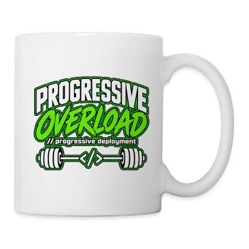 Progressive Überlastung - Tasse - Weiß - Rechts