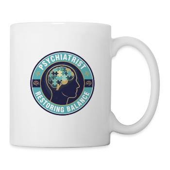Psychiater Wiederherstellung des Gleichgewichts-Geistesabzeichens Geschenk - Tasse - Weiß - Rechts