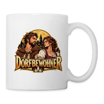 Dorfbewohner Liebesabenteuer - Tasse - Weiß - Rechts