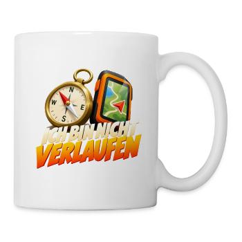 Ich bin nicht verloren Kompass GPS - Tasse - Weiß - Rechts