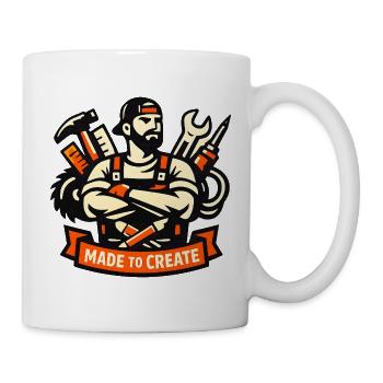 Made to Create – Werkzeugheld - Tasse - Weiß - Rechts